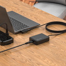 Bonelk Long-Life 100W GaN Universal Laptop Charger, In-Built Cable - 1.5m (Black)