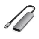 Satechi 4-in-1 USB-C Slim Multiport Adapter 4K Space Grey