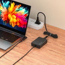 Bonelk Long-Life 100W GaN Universal Laptop Charger, In-Built Cable - 1.5m (Black)