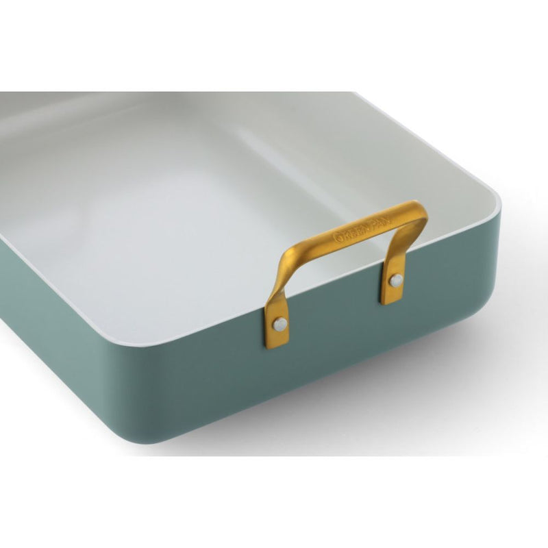 GreenPan Padova Smokey Blue PFAS Free Roasting Pan