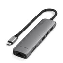 Satechi 7-in-1 USB-C Slim Multi-Port Adapter with Ethernet Space Grey