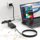 Bonelk Long-Life 65W GaN Universal Laptop Charger, In-Built Cable - 1.5m (Black)