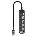 Bonelk Vision Long-Life USB-C to 6in1 Multiport Hub (Clear)