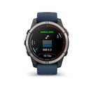 Garmin Quatix 7 Pro 47 mm AMOLED Sapphire (Titanium bezel with captain blue silicone band)