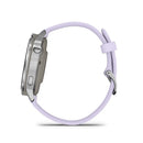 Garmin Venu 4 - 41mm Silver with Periwinkle Silicone Band