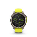 Garmin Fenix 8 51mm Solar Sapphire (Titanium with Amp Yellow/Graphite Silicone Band)