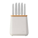 Furi Stone Knife Block Set 6 Piece (Snow Terrazzo)
