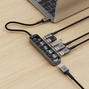 Bonelk Vision Long-Life USB-C to 6in1 Multiport Hub (Clear)