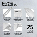 Furi Stone Knife Block Set 6 Piece (Snow Terrazzo)