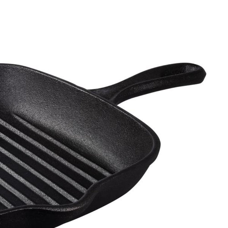 Tramontina Pre-Seasoned Cast Iron Square Griddle Pan (26cm,2.2L)