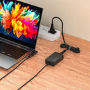 Bonelk Long-Life 65W GaN Universal Laptop Charger, In-Built Cable - 1.5m (Black)