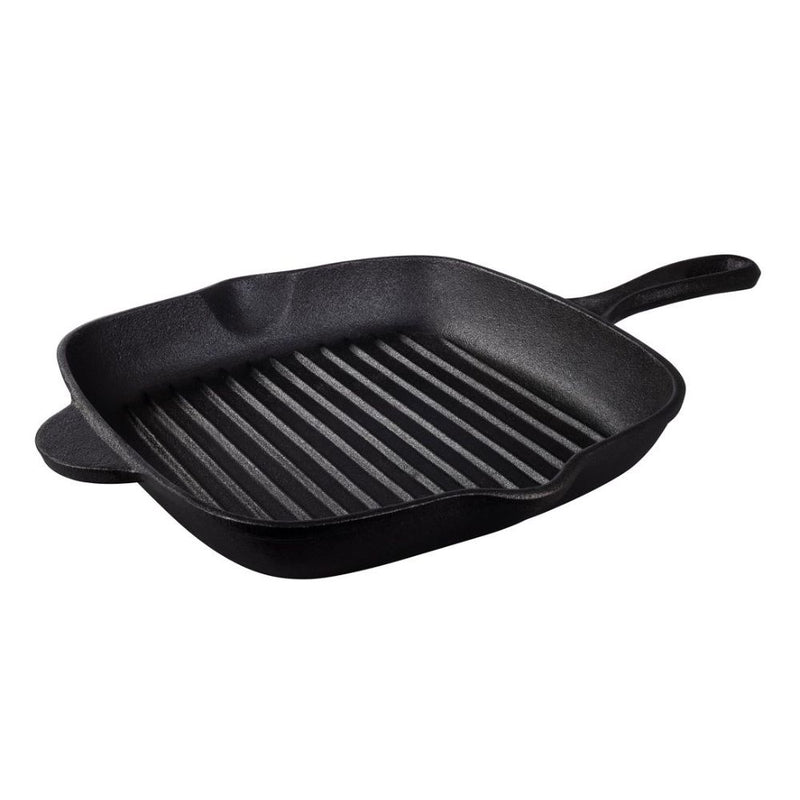 Tramontina Pre-Seasoned Cast Iron Square Griddle Pan (26cm,2.2L)