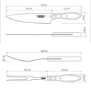 Tramontina Churrasco Barbecue Knife Block 5 Piece - Red copy