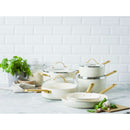 GreenPan Padova 10 Piece Cookset Cream