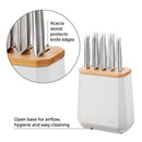 Furi Stone Knife Block Set 6 Piece (Snow Terrazzo)