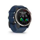 Garmin Quatix 7 Pro 47 mm AMOLED Sapphire (Titanium bezel with captain blue silicone band)