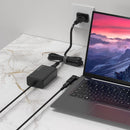 Bonelk Long-Life 65W GaN Universal Laptop Charger, In-Built Cable - 1.5m (Black)