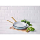 GreenPan Padova 2 Piece Frypan Set Smokey Blue 26/30cm