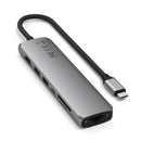 Satechi 7-in-1 USB-C Slim Multi-Port Adapter with Ethernet Space Grey
