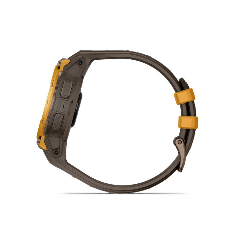 Garmin Instinct Crossover AMOLED Bronze Sunburst with Cocoa Silicone Band