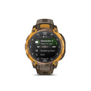 Garmin Instinct Crossover AMOLED Bronze Sunburst with Cocoa Silicone Band
