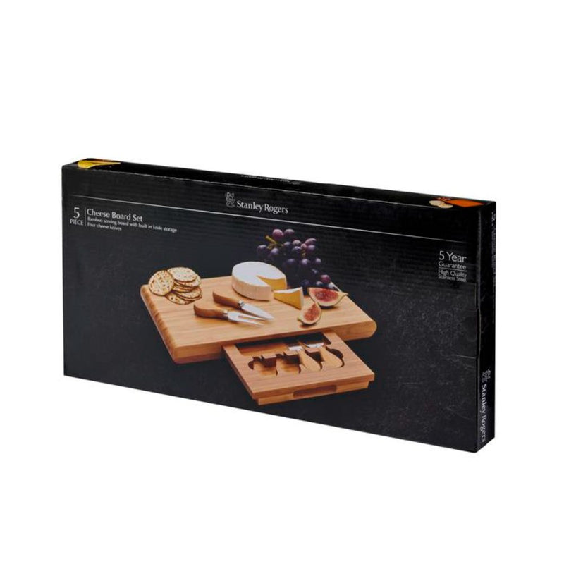 Stanley Rogers Bamboo 5 Piece Cheese Set