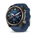 Garmin Quatix 8 51 mm AMOLED Sapphire (Titanium bezel with captain blue silicone band)