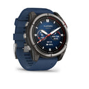 Garmin Quatix 8 51 mm AMOLED Sapphire (Titanium bezel with captain blue silicone band)
