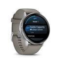 Garmin Venu 4 - 45mm Silver with Silver Gray Silicone Band