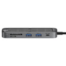 Bonelk Vision Long-Life USB-C to 6-in-1 w/Card Reader Multiport Hub (SG/Clear)