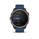 Garmin Quatix 8 47 mm AMOLED Sapphire (Titanium bezel with captain blue silicone band)