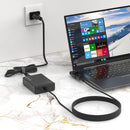 Bonelk Long-Life 100W GaN Universal Laptop Charger, In-Built Cable - 1.5m (Black)