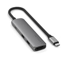 Satechi 4-in-1 USB-C Slim Multiport Adapter 4K Space Grey