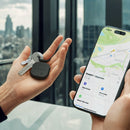 Satechi Vegan-Leather FindAll Keychain Black