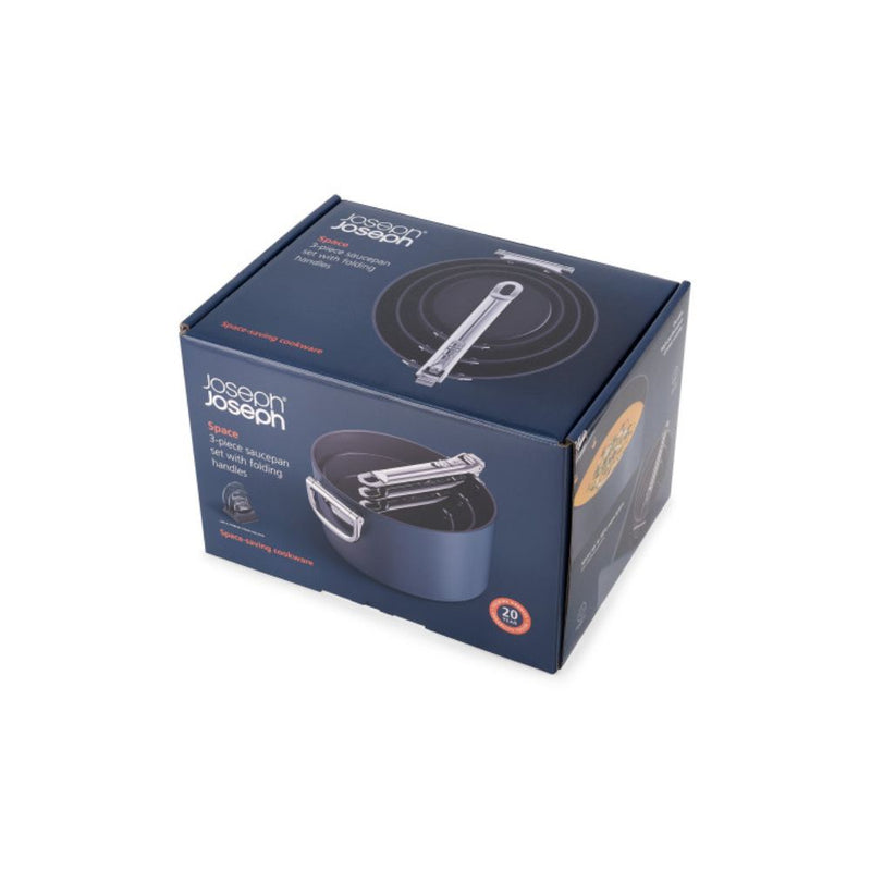Joseph Joseph Space 3pc Non-Stick Saucepan Set