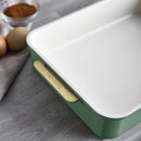 GreenPan Rectangular Cake/Roast Pan with Handles 30.2cm x 25.2cm (Sage Green)