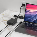 Bonelk Long-Life 100W GaN Universal Laptop Charger, In-Built Cable - 1.5m (Black)