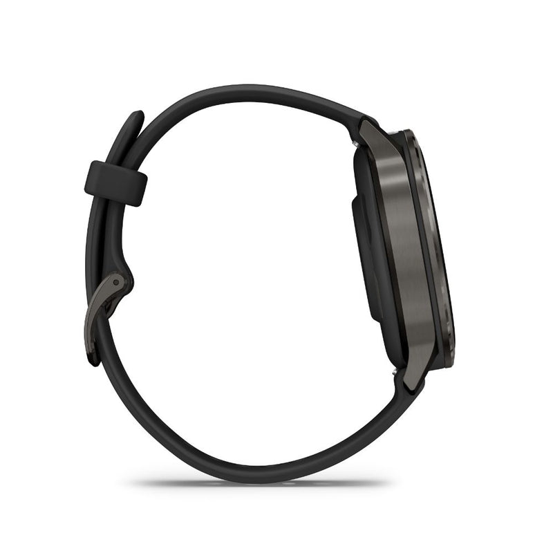 Garmin Venu 4 - 41mm Slate with Black Silicone Band