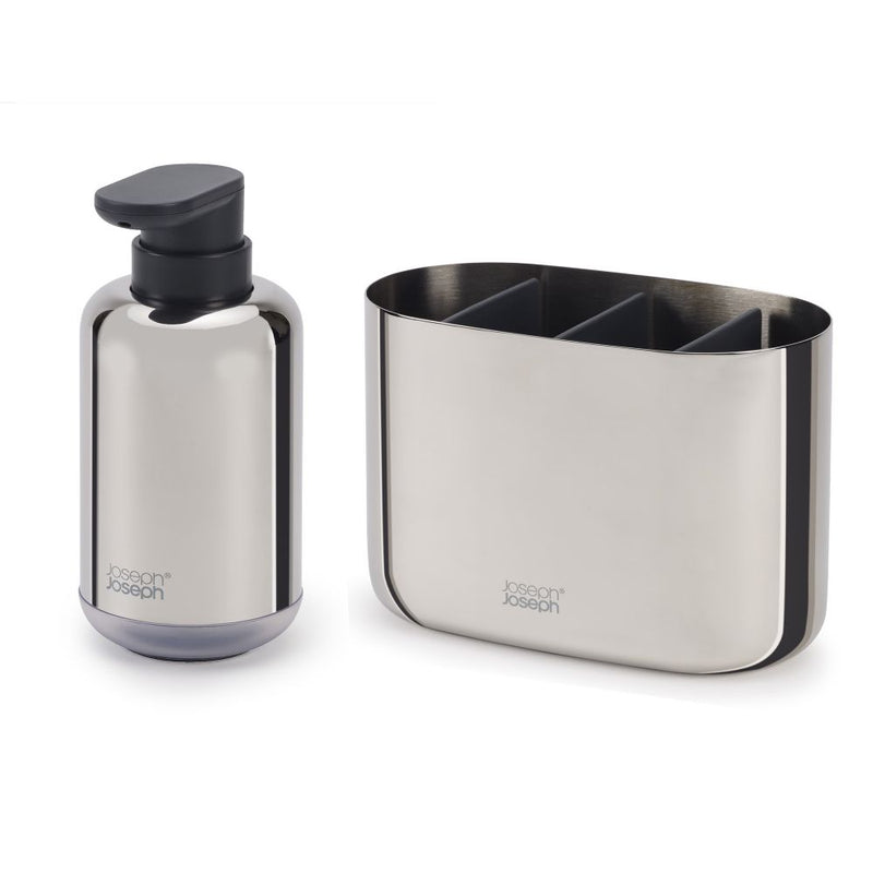 Joseph Joseph Luxe Toothbrush Caddy & Soap Dish (S/S) (Large)