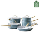 GreenPan Padova 10 Piece Cookset Smokey Blue