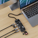 Bonelk Vision Long-Life USB-C to 8-in-1 Multiport Hub (Clear)