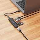 BONELK Long-Life USB-C 5in1 Multiport Hub Black