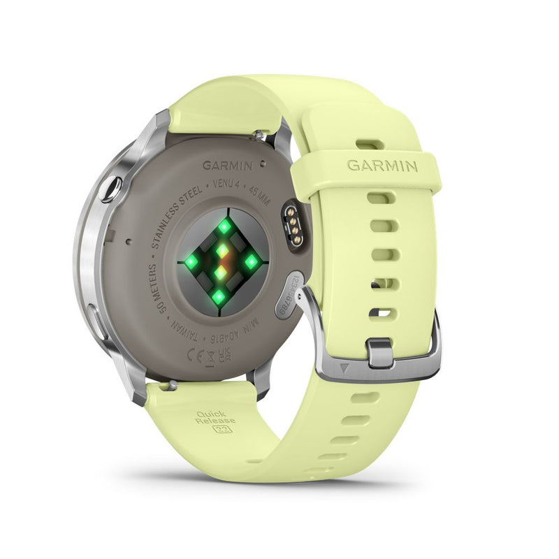Garmin Venu 4 - 45mm Silver with Citron Band