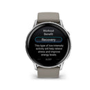 Garmin Venu 4 - 45mm Silver with Silver Gray Silicone Band