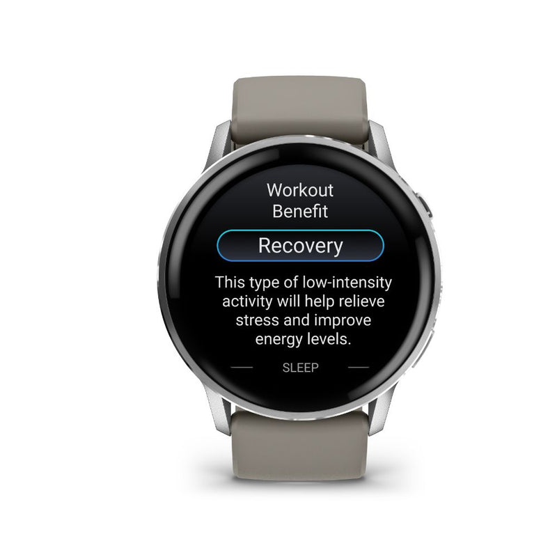 Garmin Venu 4 - 45mm Silver with Silver Gray Silicone Band