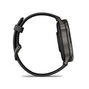 Garmin Venu 4 - 45mm Slate with Black Silicone Band