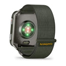 Garmin Venu X1 Moss with Titanium Caseback and Moss ComfortFit Nylon Band