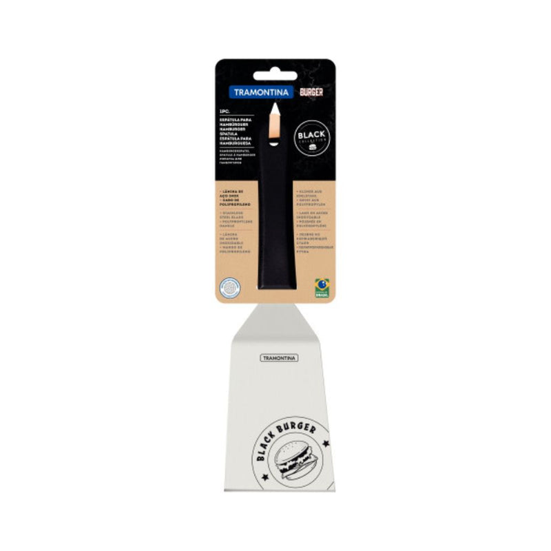 Tramontina Churrasco Black Barbecue Burger Spatula 6", 15cm