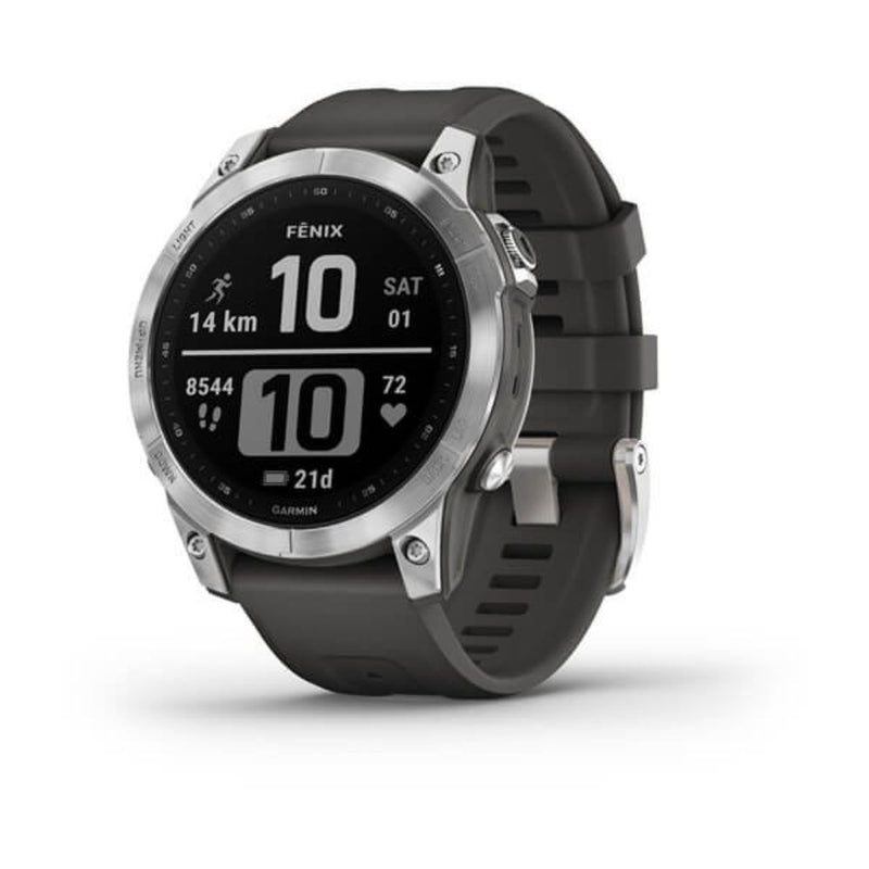 Garmin Fenix 7 (Silver with Graphite Band)