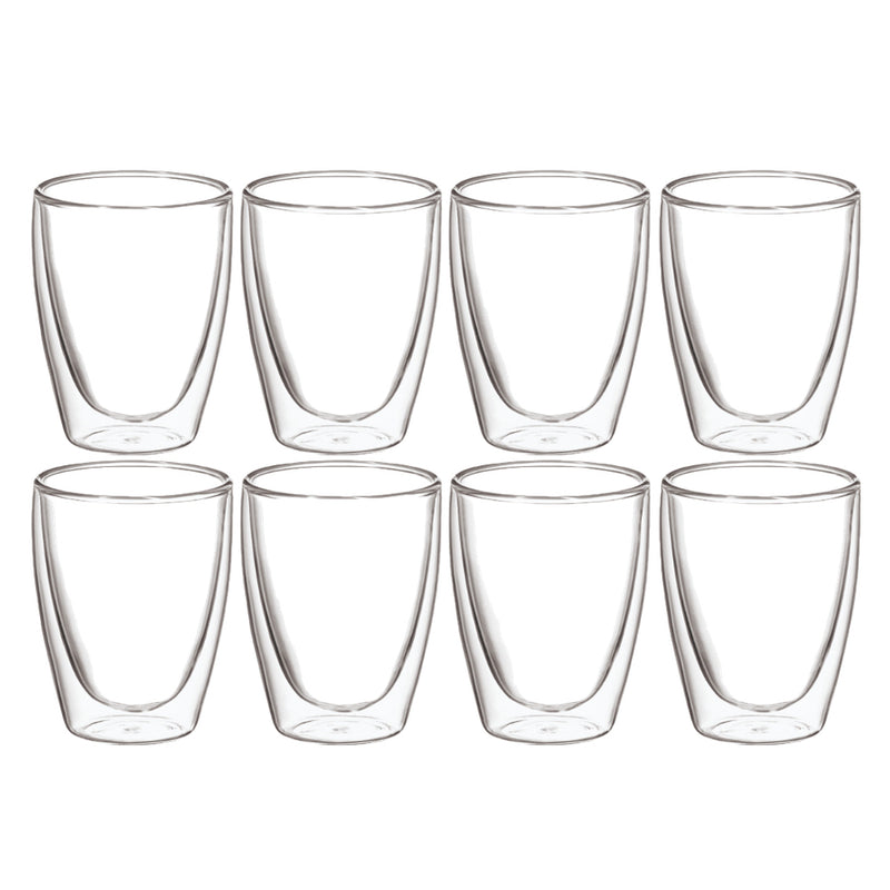 Avanti Caffe Twin Wall Glass Set of 8 x 250ml